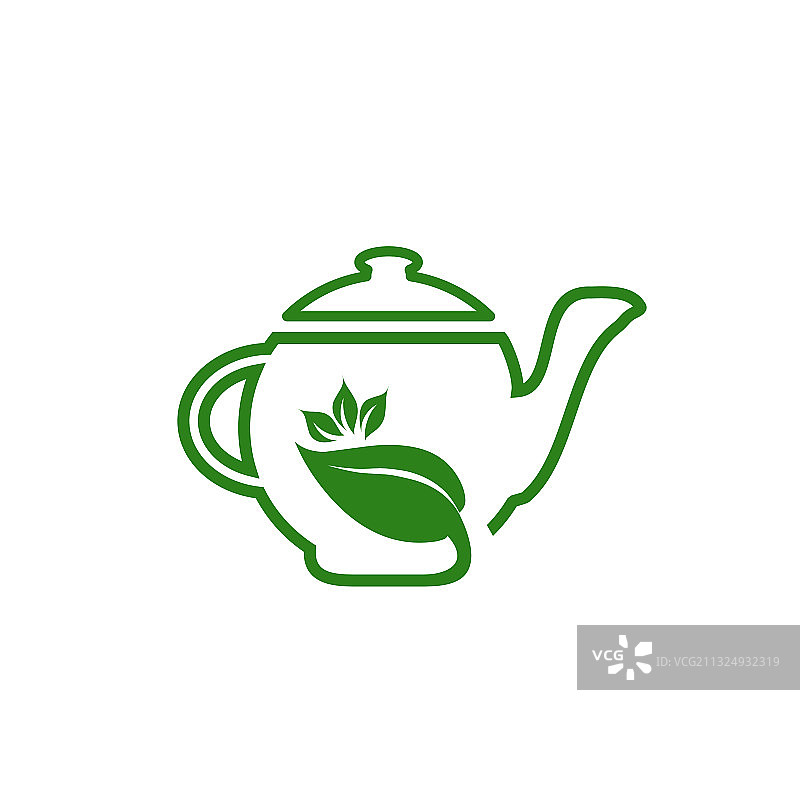 茶壶图标标志设计模板图片素材