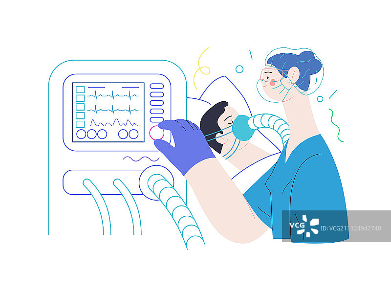 机械通气医疗保险图片素材