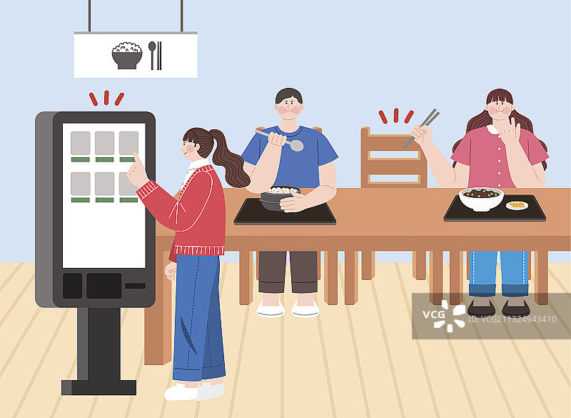 餐厅非接触式点餐图片素材