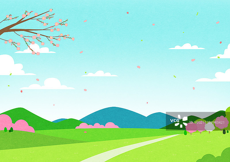 春季樱花景色图片素材