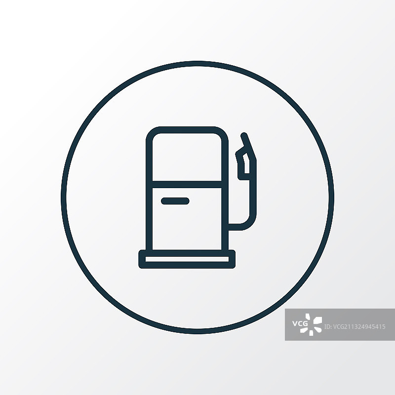 优质加油站图标线条符号图片素材