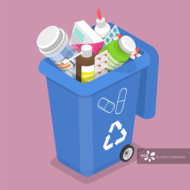 3D等距视角：容器图片素材