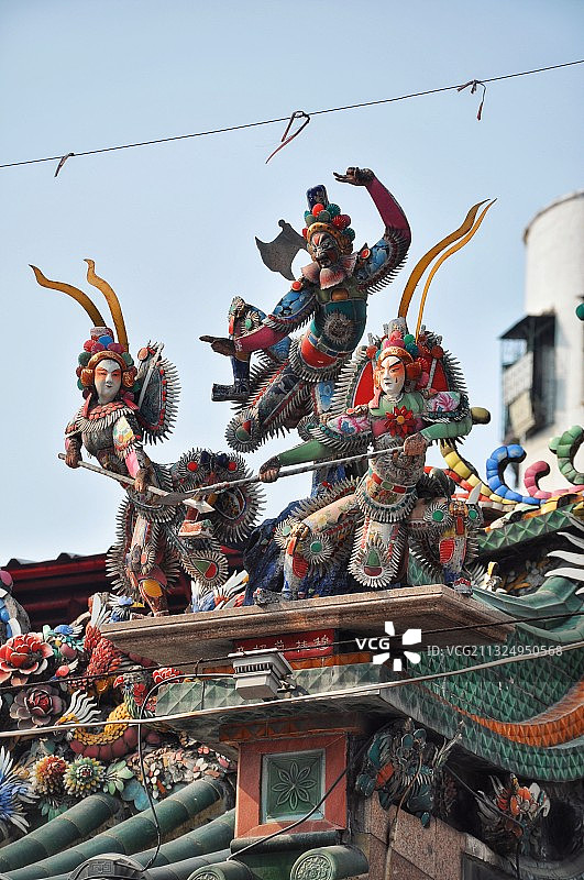 汕头潮阳双忠行祠 嵌瓷图片素材