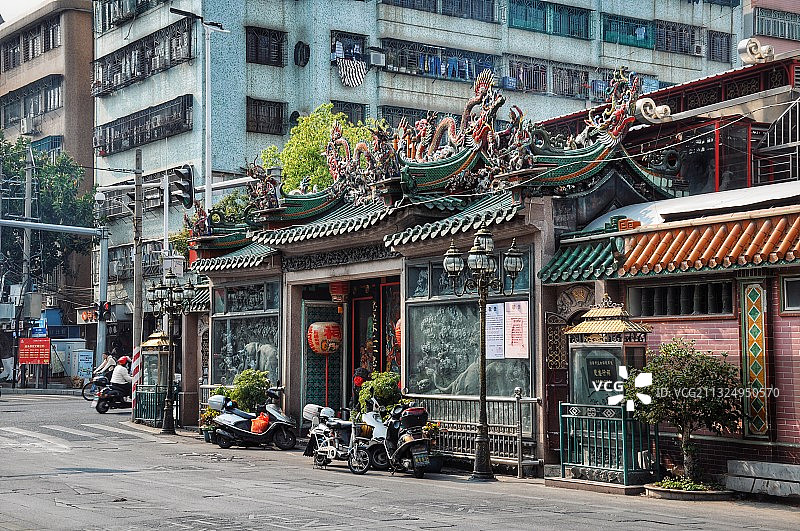 汕头潮阳双忠行祠 嵌瓷图片素材