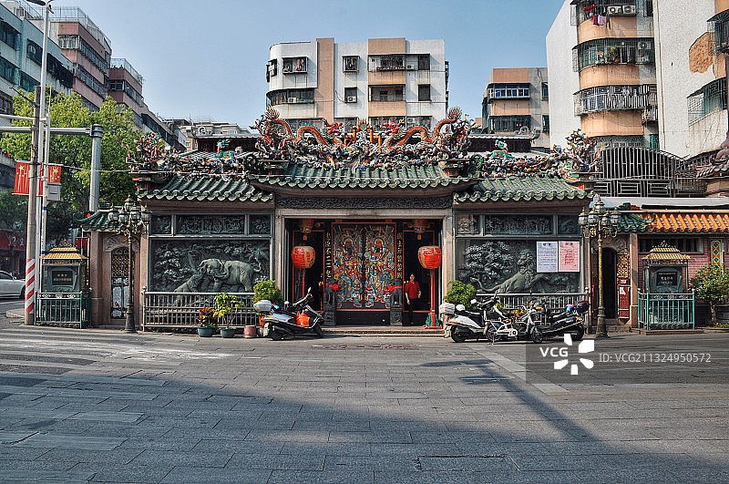 汕头潮阳双忠行祠 嵌瓷图片素材