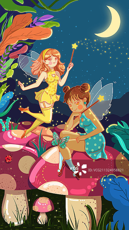 精灵少女图片素材