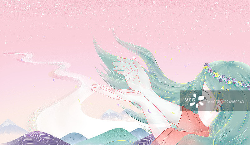 风之仙女图片素材