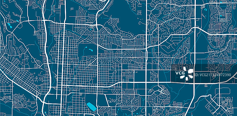 美国科罗拉多斯普林斯街道地图图片素材