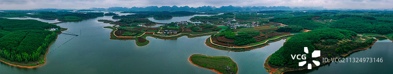 贵阳红枫湖，山青水秀美不胜收图片素材