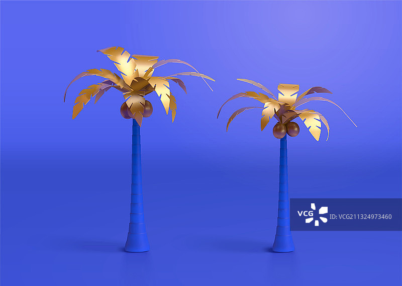 热带植物棕榈树3d模型图片素材