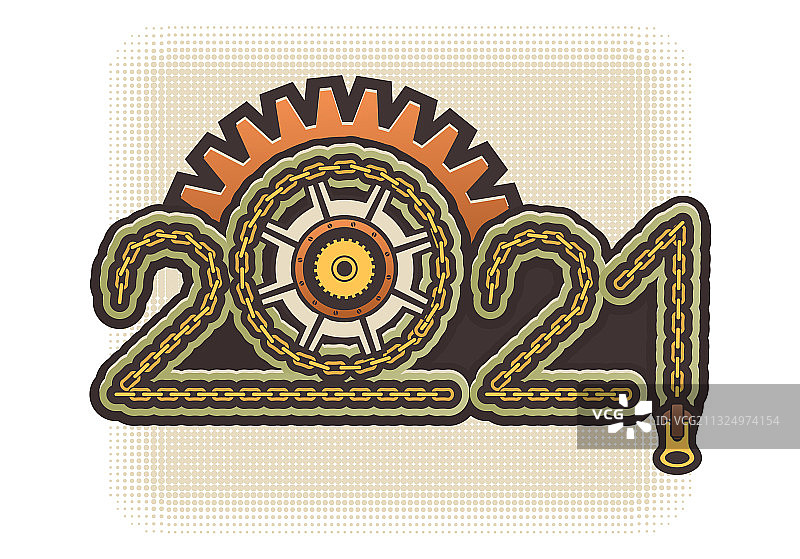 2021机械风格logo设计图片素材