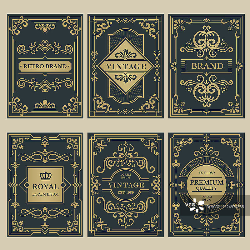 皇冠复古维多利亚风格海报图片素材