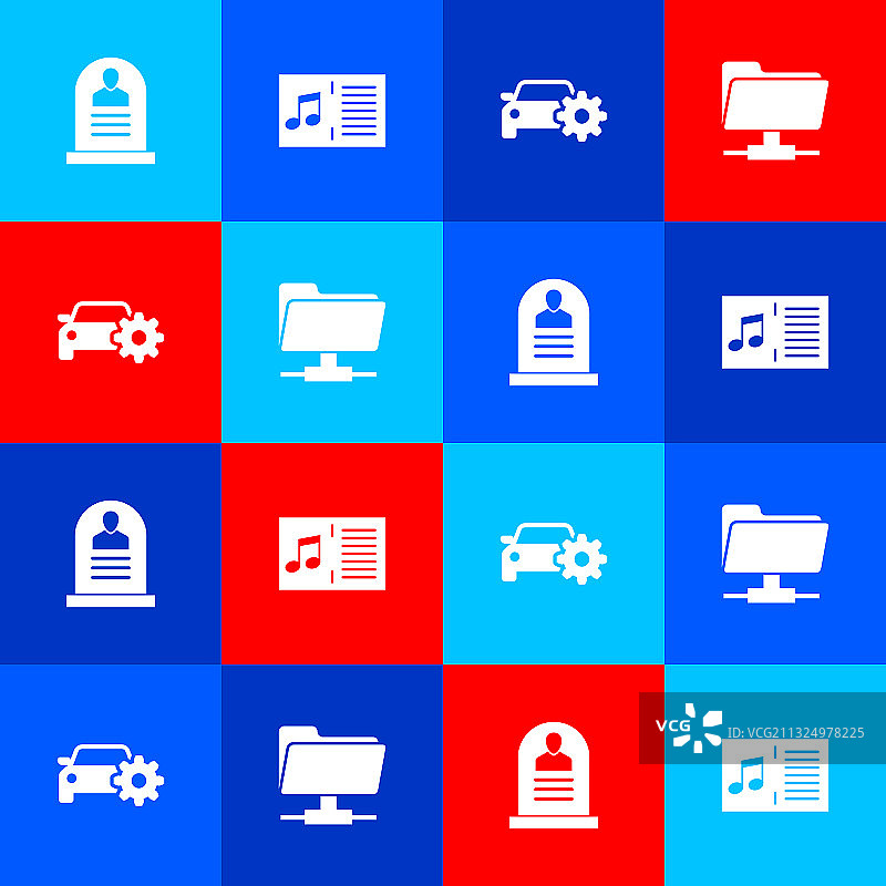 带有安息字样和音符的墓碑图片素材