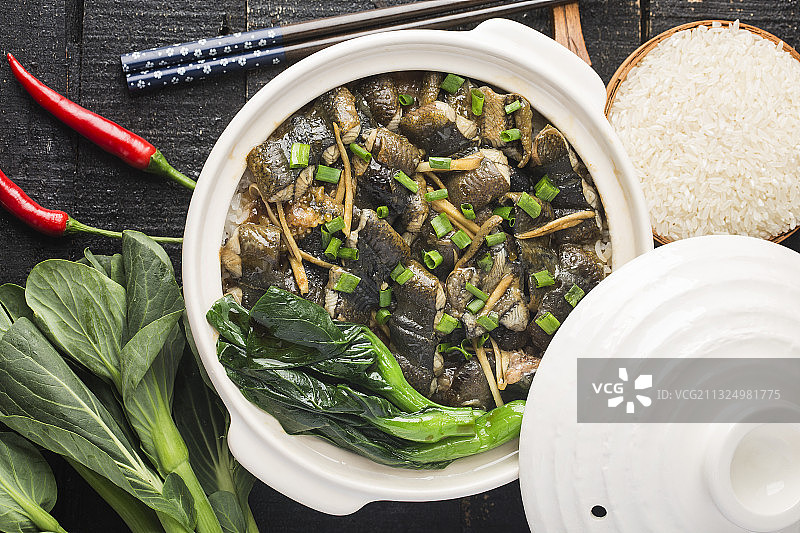 黄鳝煲仔饭图片素材