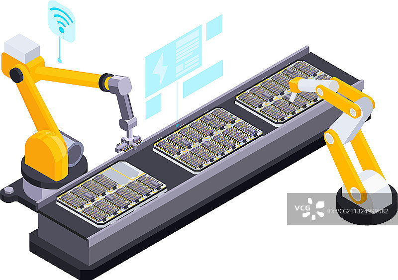 汽车电池生产构成图片素材
