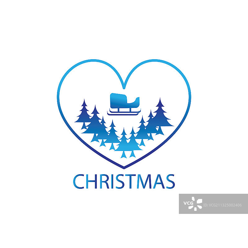 圣诞节爱情主题Logo景观设计图片素材