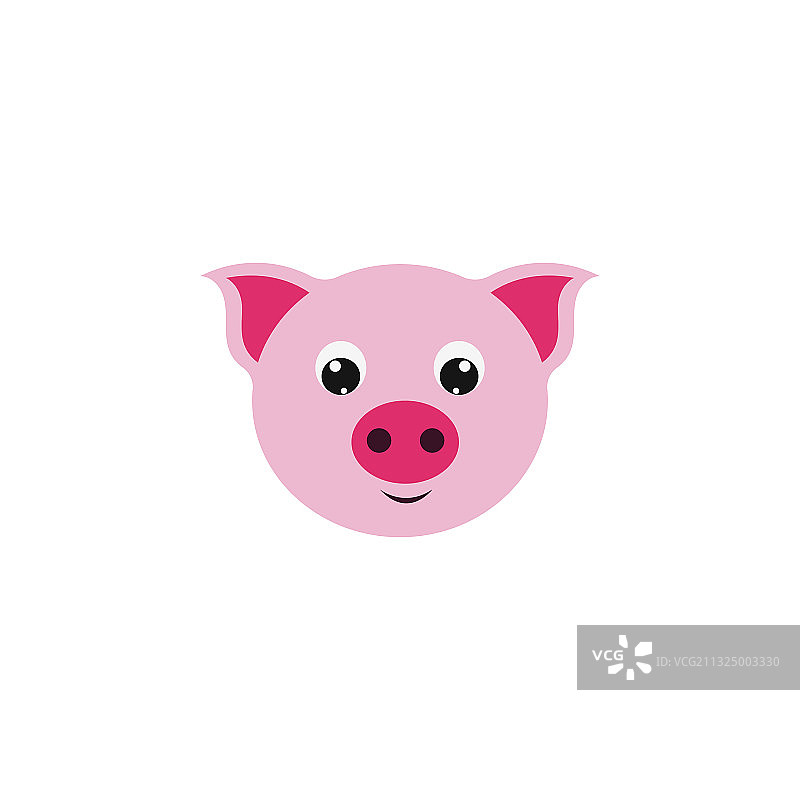 小猪头像图标Logo图片素材