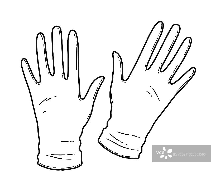 橡胶手套图片素材