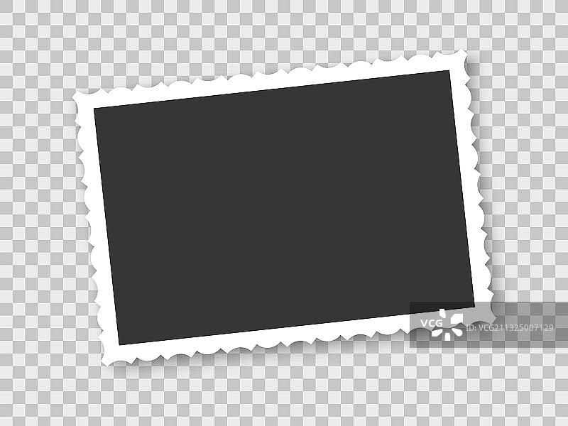 透明背景上的复古相框图片素材