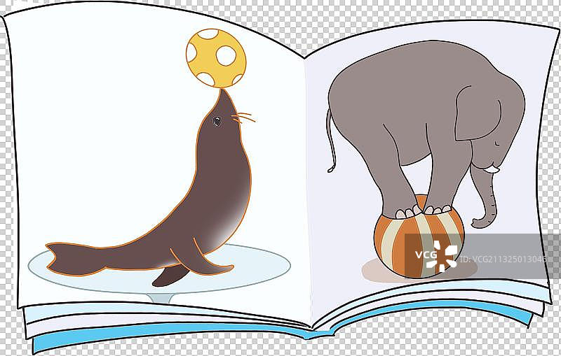 动物表演元素图片素材