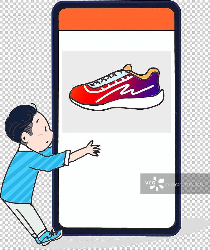 男性买鞋元素图片素材