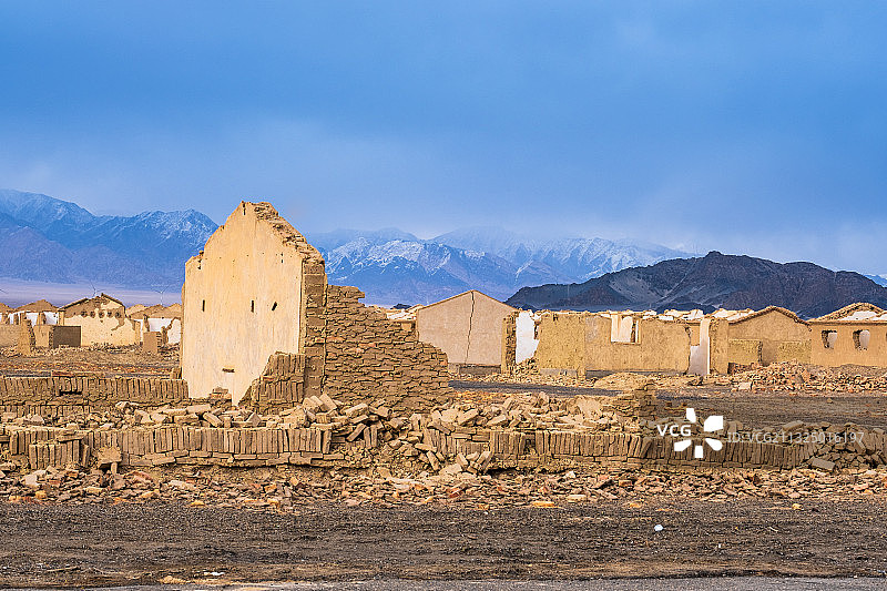 老冷湖石油基地图片素材