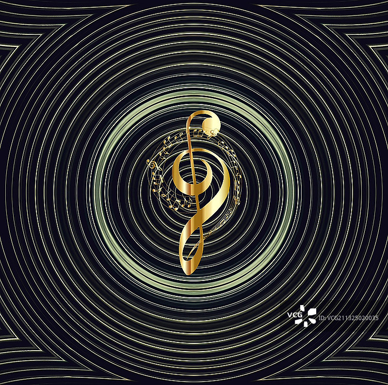 创意摄影：金唱片图片素材