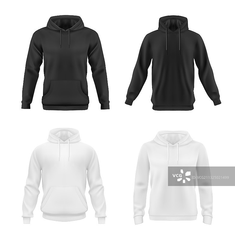 青少年时尚连帽衫模型图片素材