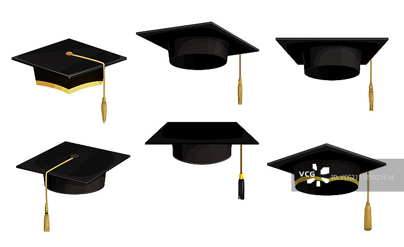 学位帽图标，大学黑色帽子图片素材