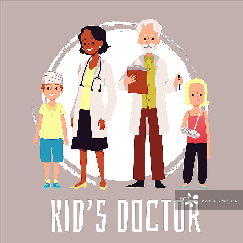 儿童意外创伤治疗图片素材