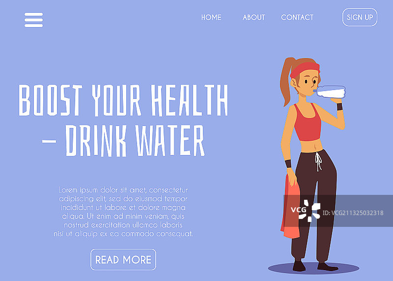 女性饮水网站banner模板图片素材