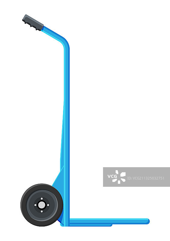 金属两轮手推车图片素材