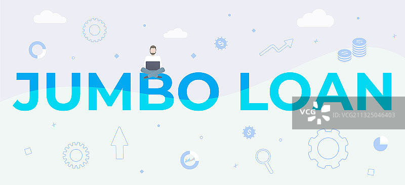 巨额贷款banner概念图片素材