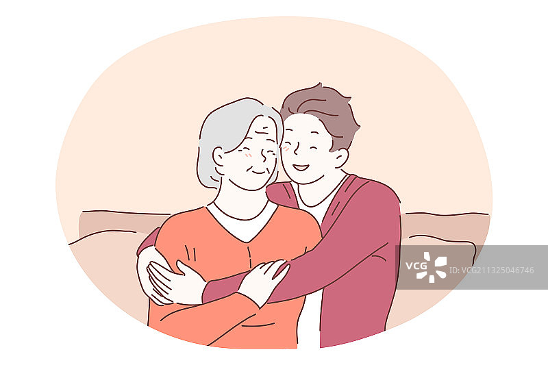 祖孙的幸福家庭图片素材
