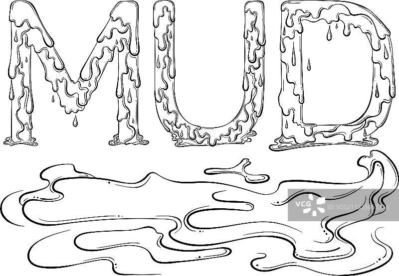 滴墨字体图片素材