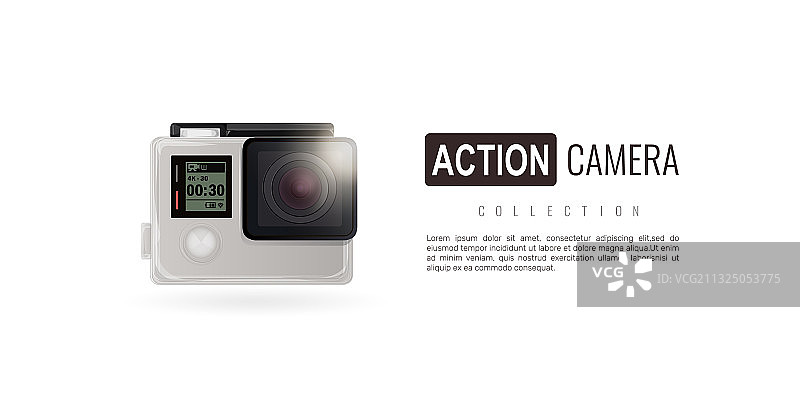 运动相机banner图片素材