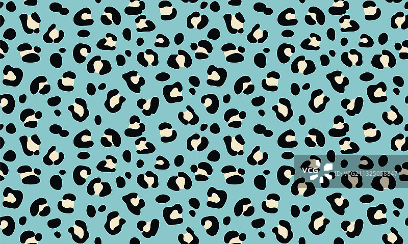 豹纹纹理背景无缝图案图片素材