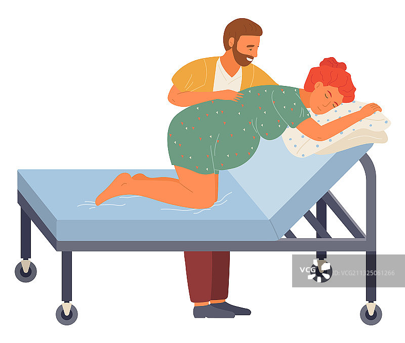 孕期准备妻子和丈夫制作图片素材