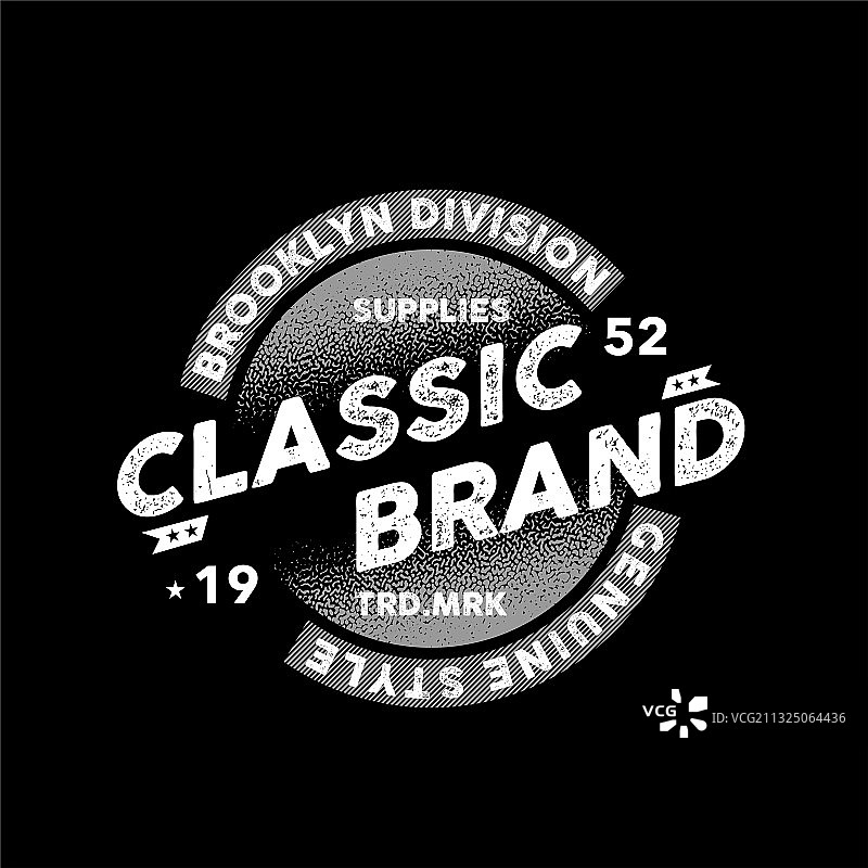 布鲁克林复古时尚品牌图片素材