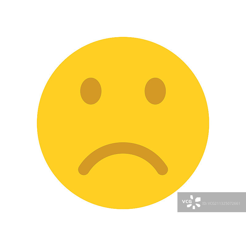 沮丧的表情符号脸图标图片素材