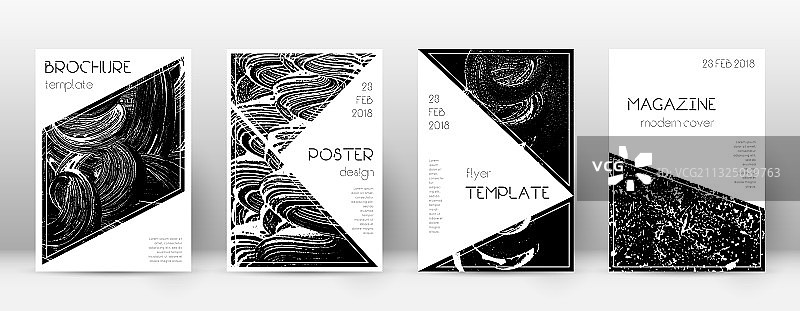 三角形宣传册封面设计模板图片素材