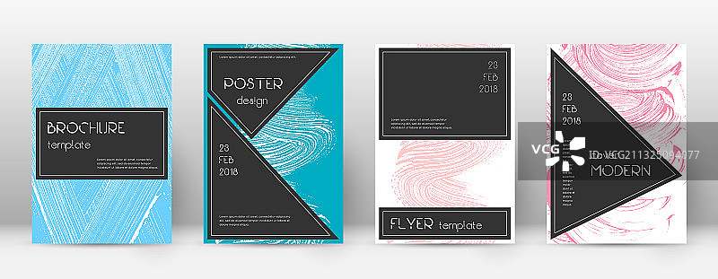 黑色小册子封面设计模板图片素材