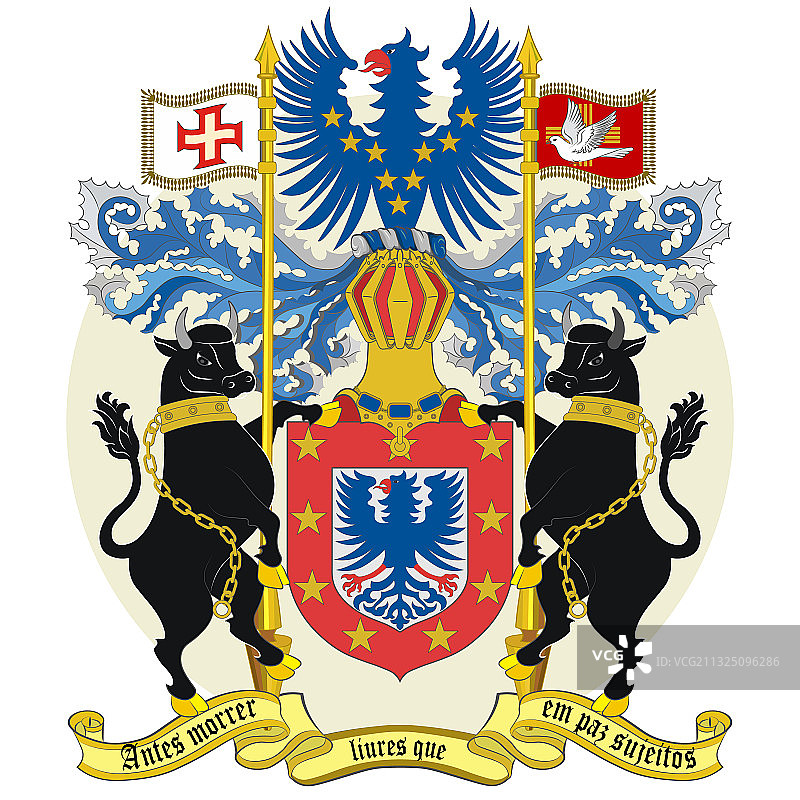 葡萄牙亚速尔群岛徽章图片素材