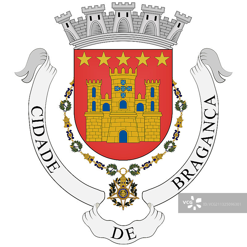 葡萄牙布拉干萨徽章图片素材