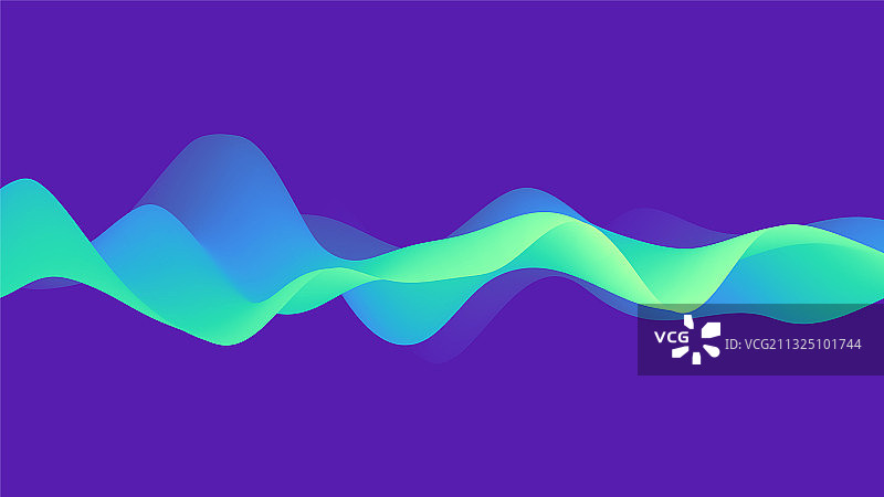 现代渐变抽象波浪背景图片素材