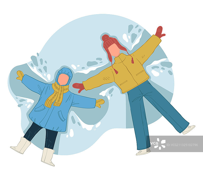 冬季假期或度假时的户外乐趣图片素材