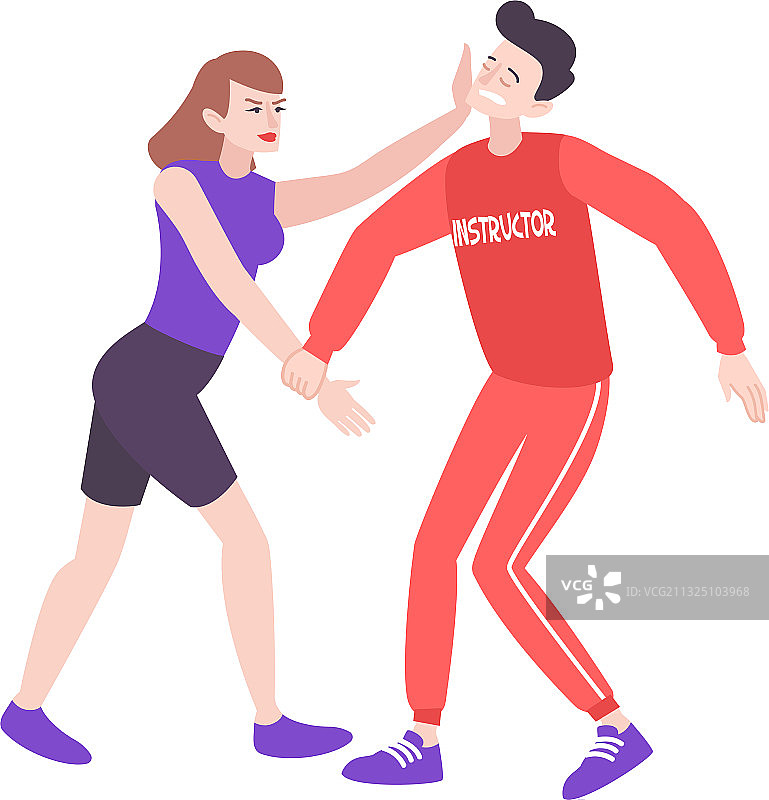 自卫训练构图图片素材