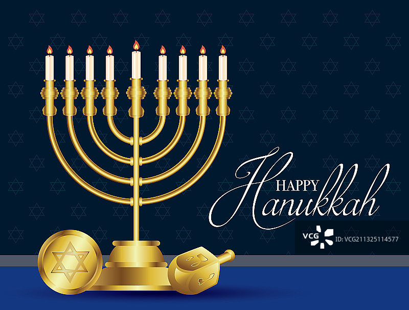 金色光明节庆祝贺卡图片素材