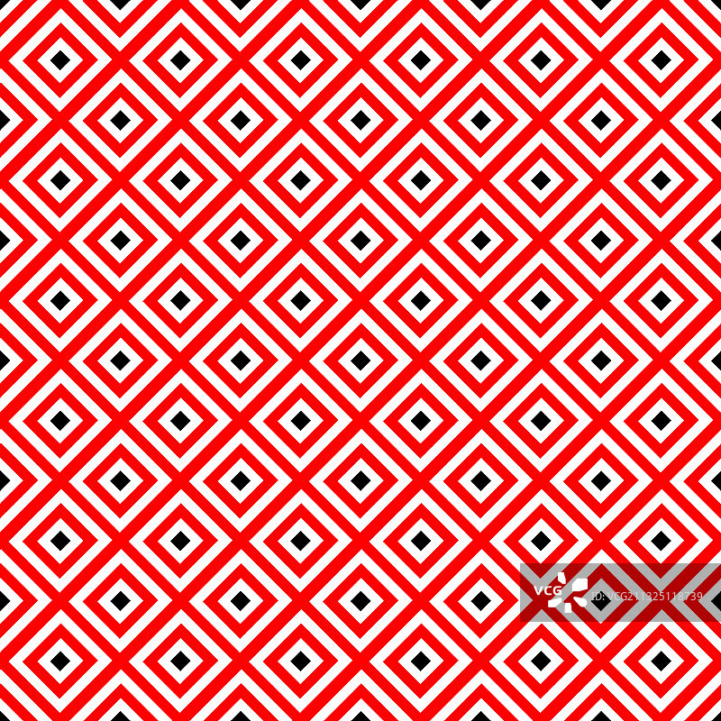保加利亚刺绣风格红色无缝图案图片素材