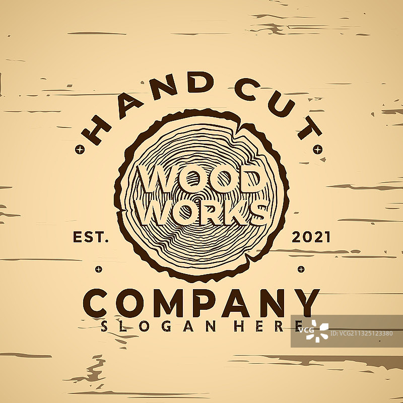 木工复古Logo图标设计元素图片素材